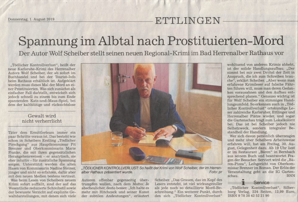 Badische Neueste Nachrichten; 01.08.2019